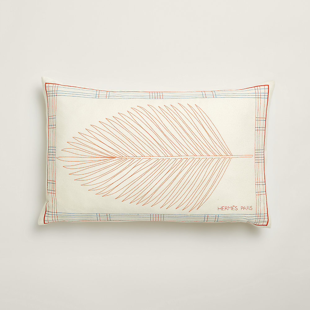 Coussin Hermès Yack'n'Dye 43x43 Cm - Gris Et Marron - Neuf - Fabriqué Au Népal